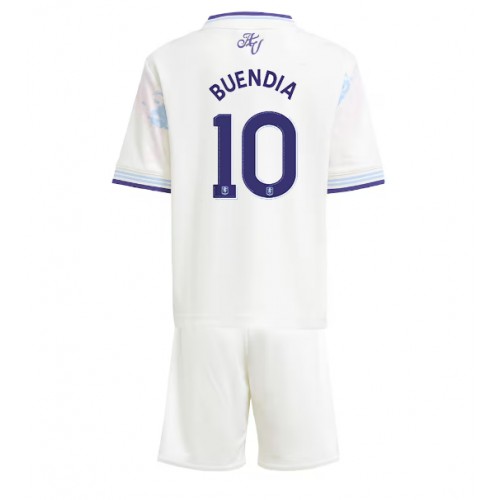 Aston Villa Emiliano Buendia #10 Tredje sæt Børn 2025-26 Kortærmet (+ Korte bukser)